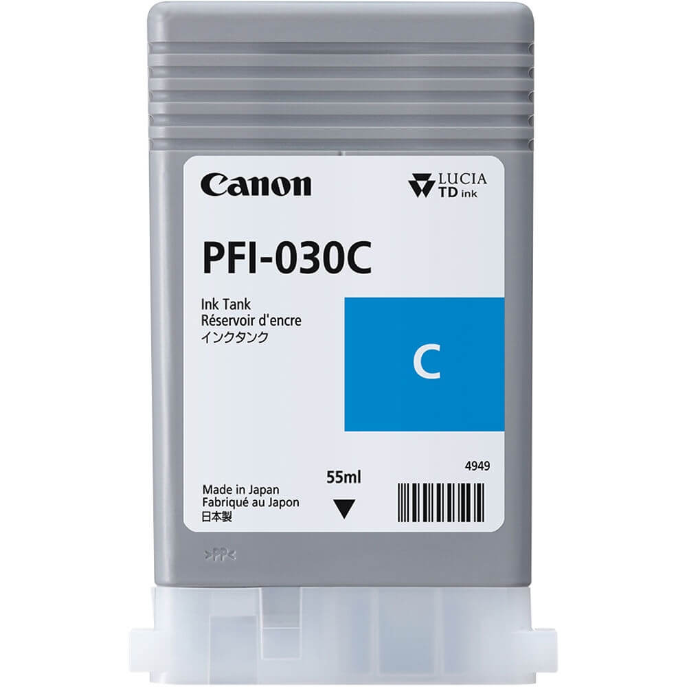 Cartucho Plotter Canon PFI 030 C Ciano - Impressorajato