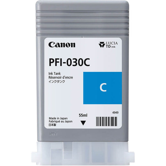 Cartucho Plotter Canon PFI 030 C Ciano - Impressorajato