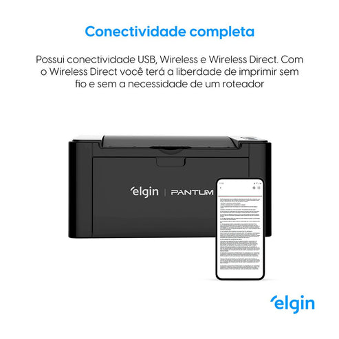 Impressora Laser Pantum Elgin P2500W Wi-Fi 110v