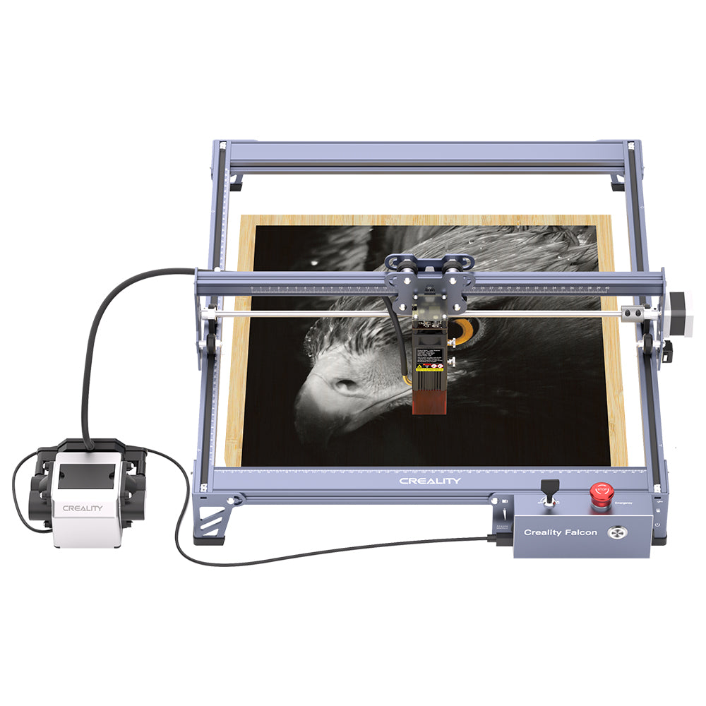 Máquina de Gravação e Corte a Laser Creality Falcon Pro 10W com Rotary Kit para Gravação 360°
