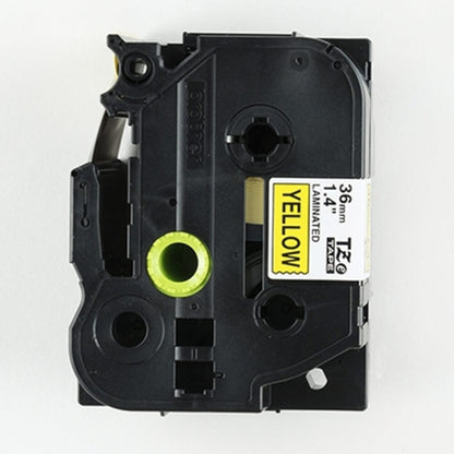 Fita Brother TZE-661 36mm Preto/Amarelo - Impressorajato