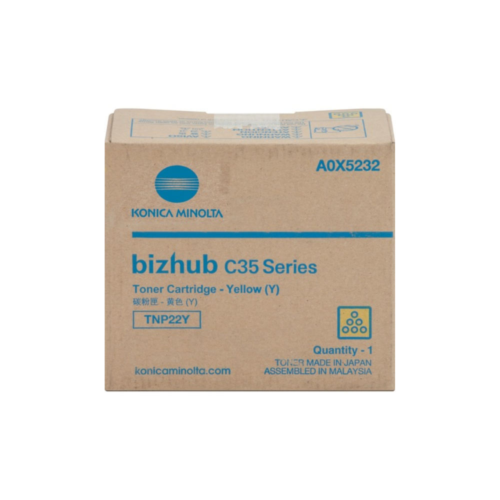 Toner Konica Minolta TNP22Y A0X5232 Amarelo para Bizhub C35