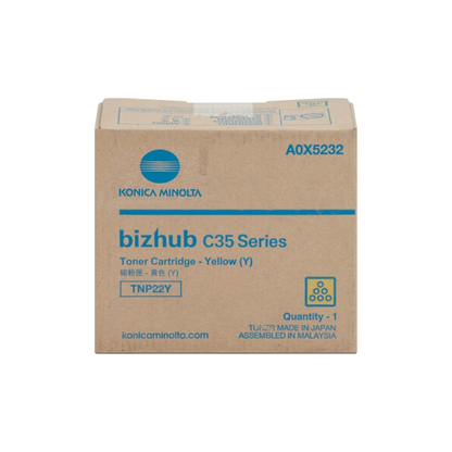 Toner Konica Minolta TNP22Y A0X5232 Amarelo para Bizhub C35
