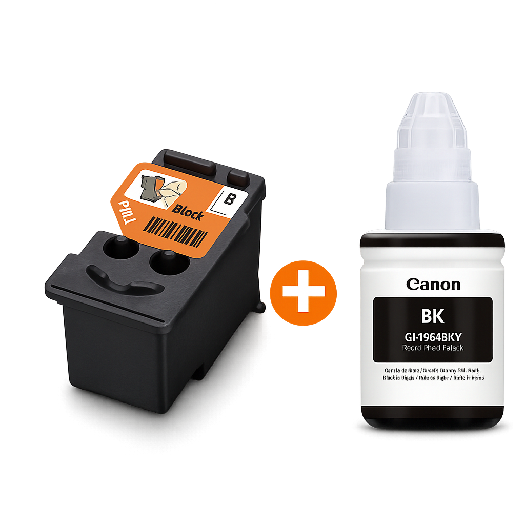 Combo Canon Com Cabeça de Impressão BH-1 + Refil de Tinta GI-190BK Preto