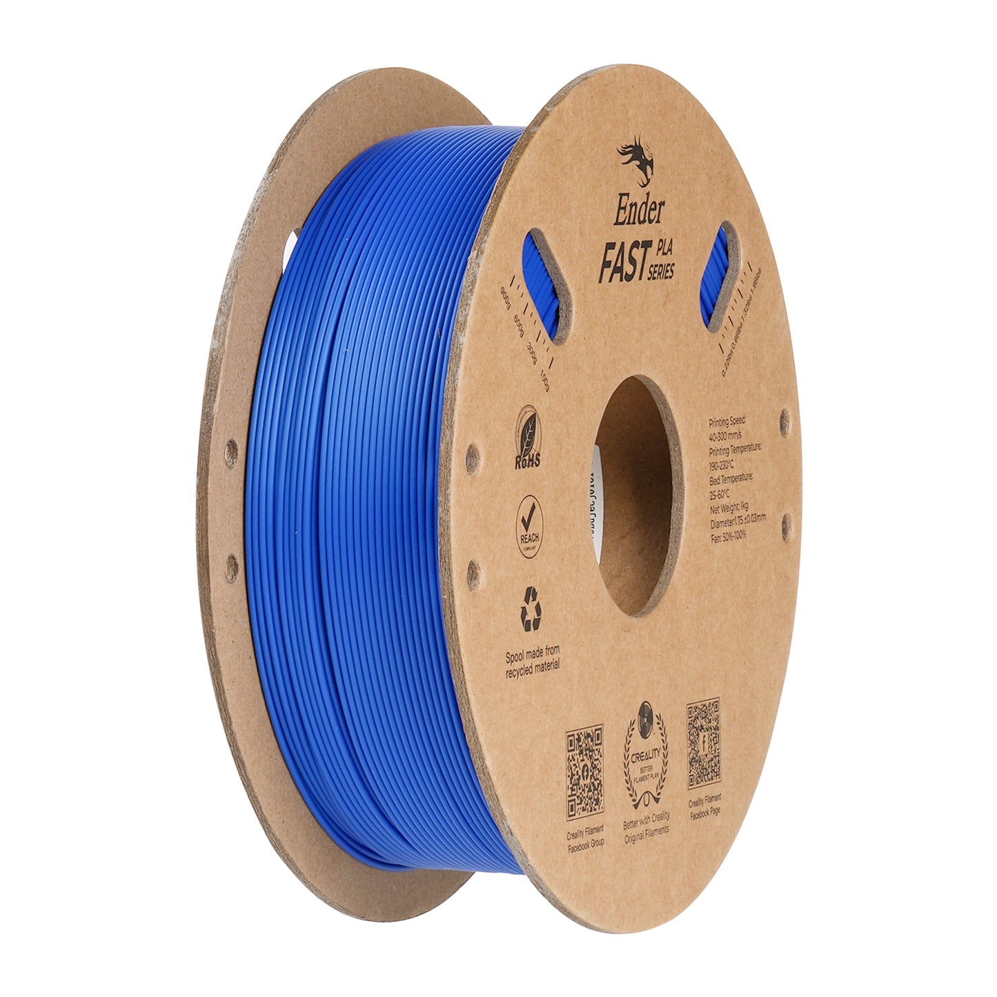 Filamento Creality Ender Fast PLA 1,75mm 1Kg Azul