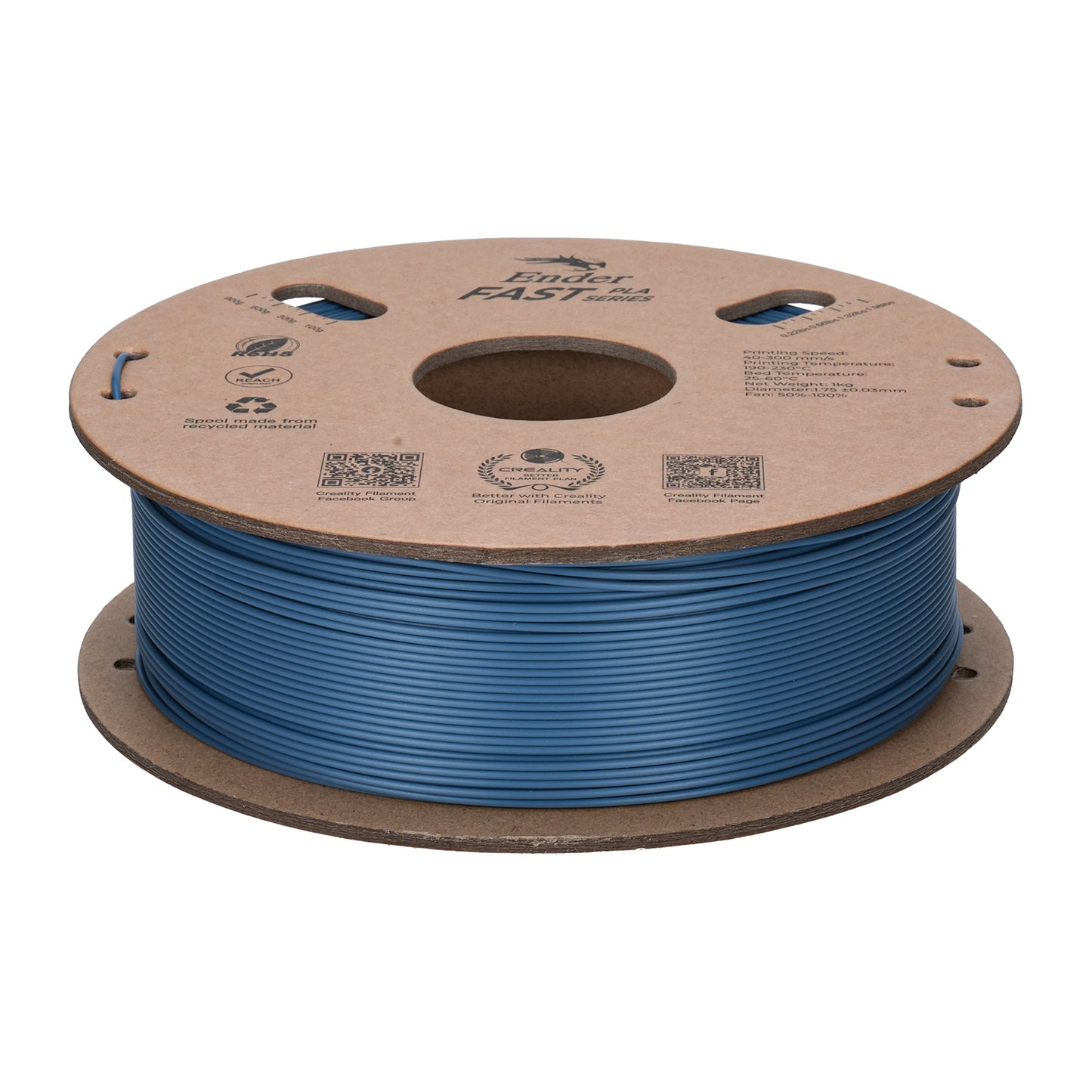Filamento Creality Ender Fast PLA 1,75mm 1Kg Cinza