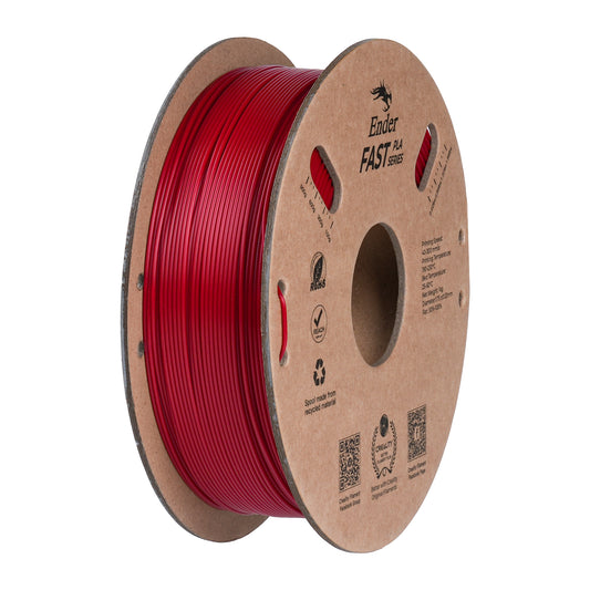 Filamento Creality Ender Fast PLA 1,75mm 1Kg Vermelho Fogo