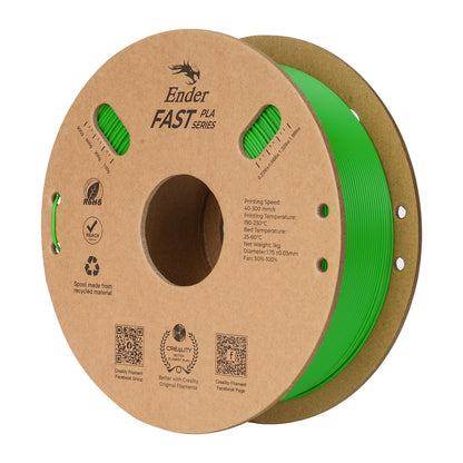Filamento Creality Ender Fast PLA 1,75mm 1Kg Verde
