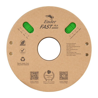Filamento Creality Ender Fast PLA 1,75mm 1Kg Verde