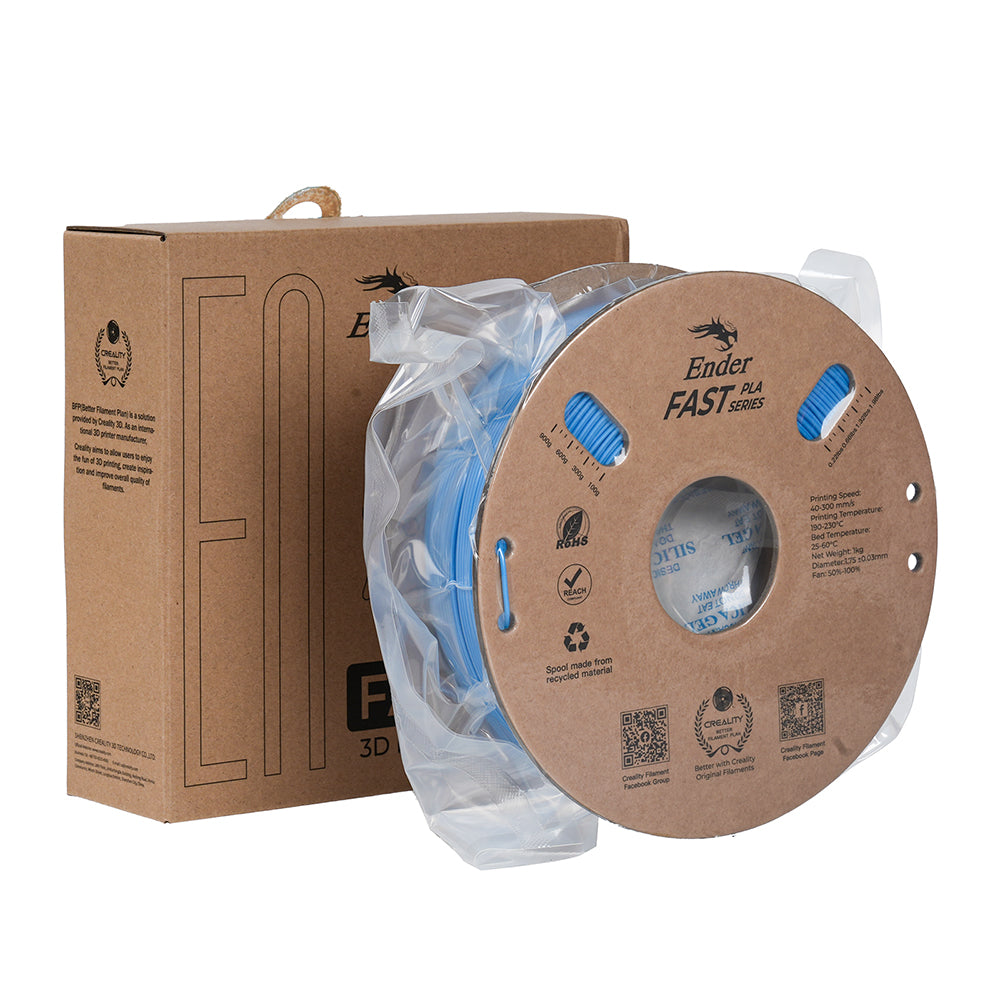 Filamento Creality Ender Fast PLA 1,75mm 1Kg Azul Claro