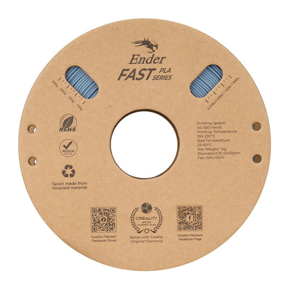 Filamento Creality Ender Fast PLA 1,75mm 1Kg Cinza Claro