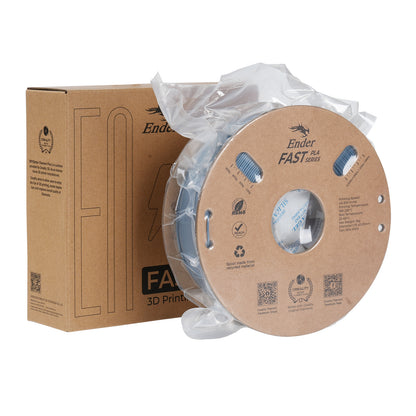 Filamento Creality Ender Fast PLA 1,75mm 1Kg Cinza Claro