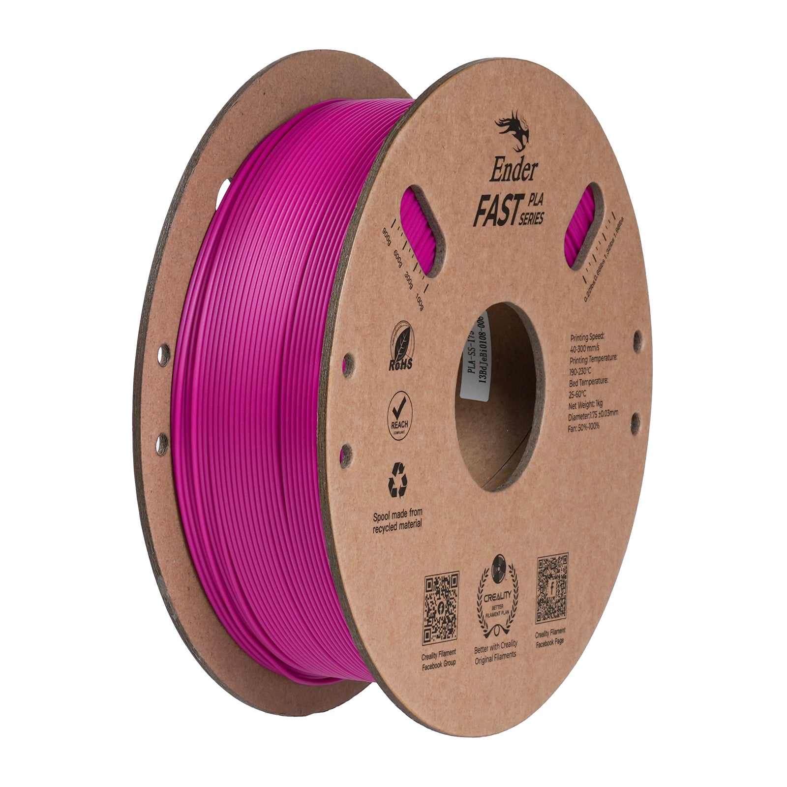 Filamento Creality Ender Fast PLA 1,75mm 1Kg Roxo