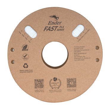 Filamento Creality Ender Fast PLA 1,75mm 1Kg Branco