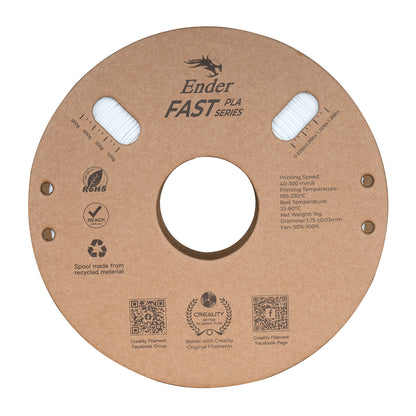 Filamento Creality Ender Fast PLA 1,75mm 1Kg Branco