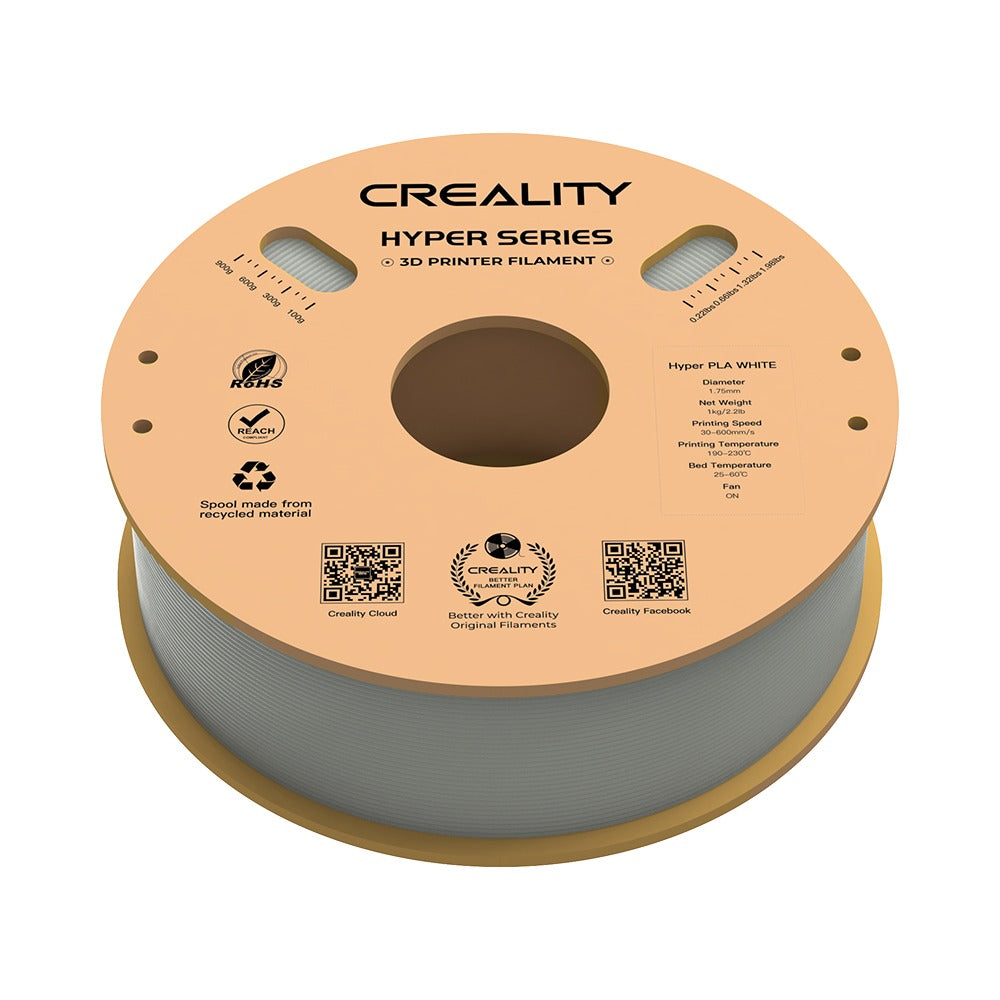 Filamento Creality Hyper PLA 1,75mm 1Kg Branco