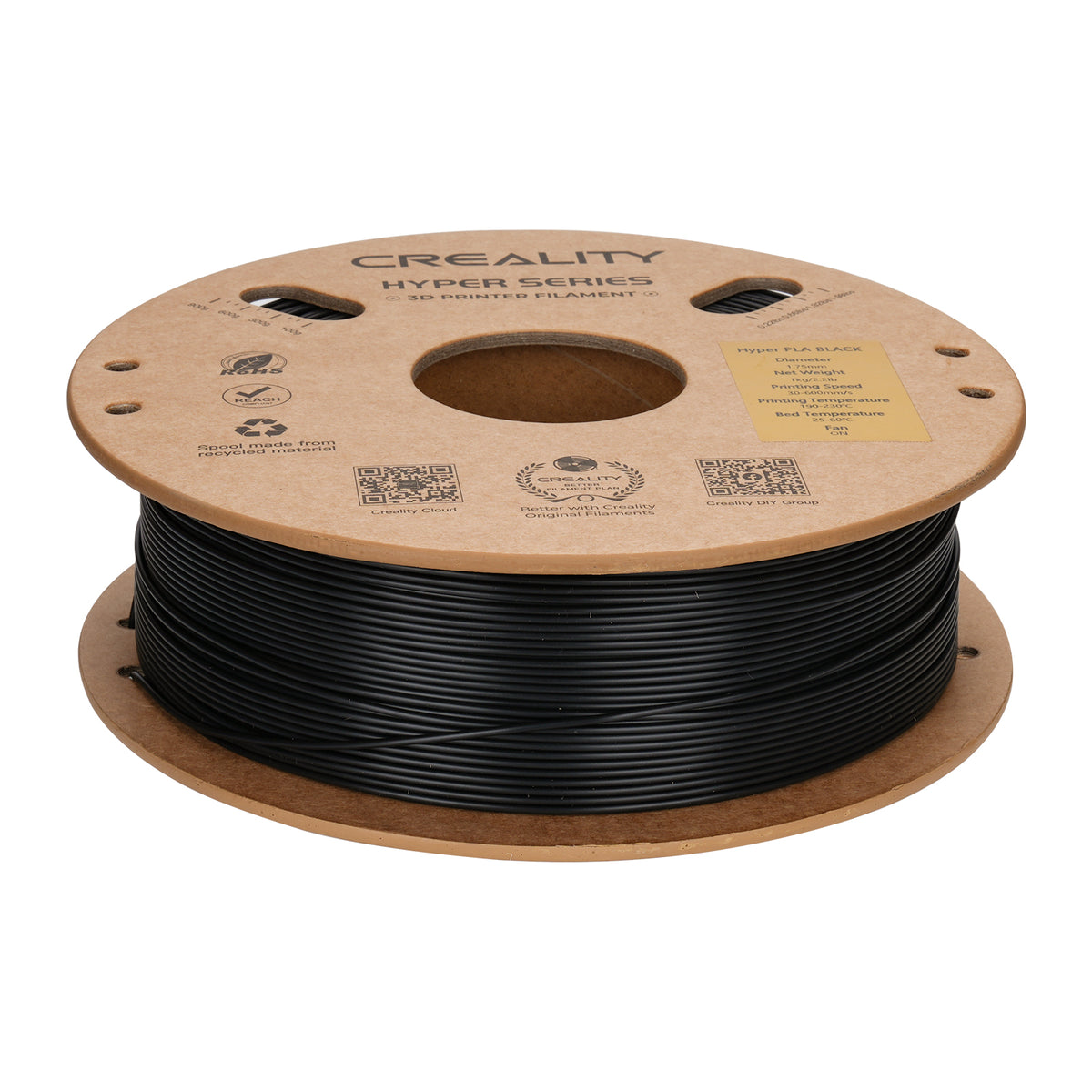 Filamento Creality Hyper PLA 1,75mm 1Kg Preto