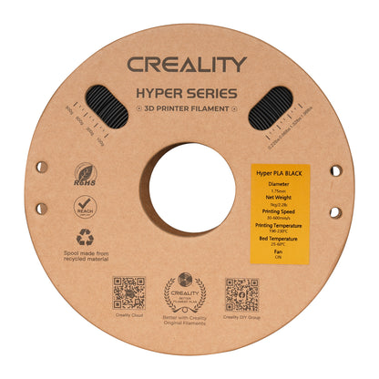Filamento Creality Hyper PLA 1,75mm 1Kg Preto