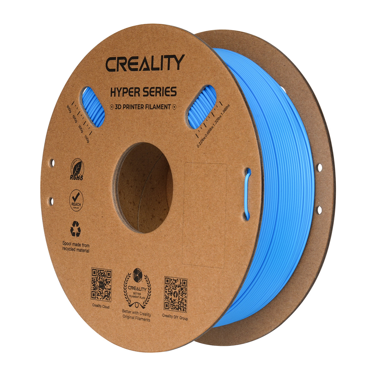 Filamento Creality Hyper PLA 1,75mm 1Kg Azul