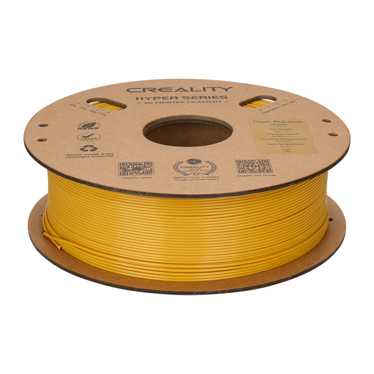 Filamento Creality Hyper PLA 1,75mm 1Kg Dourado