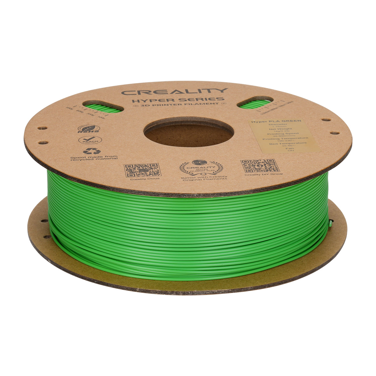 Filamento Creality Hyper PLA 1,75mm 1Kg Verde