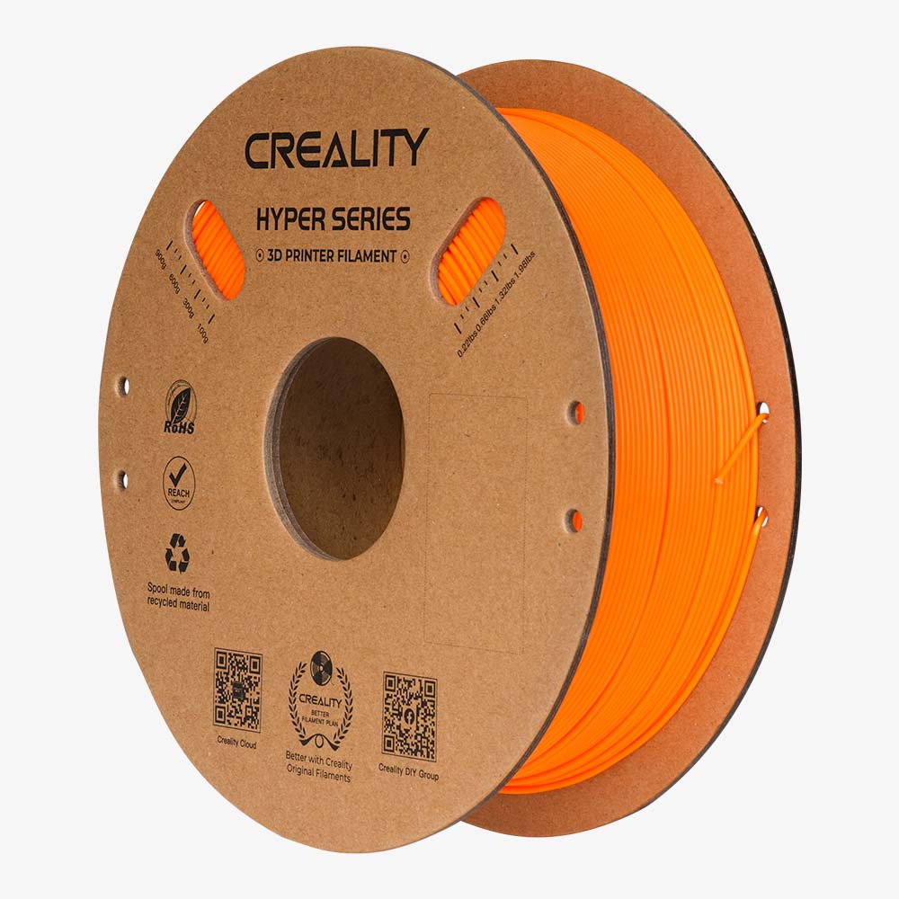 Filamento Creality Hyper PLA 1,75mm 1Kg Laranja
