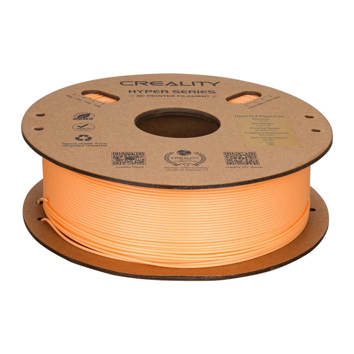 Filamento Creality Hyper PLA 1,75mm 1Kg Rosa Pêssego