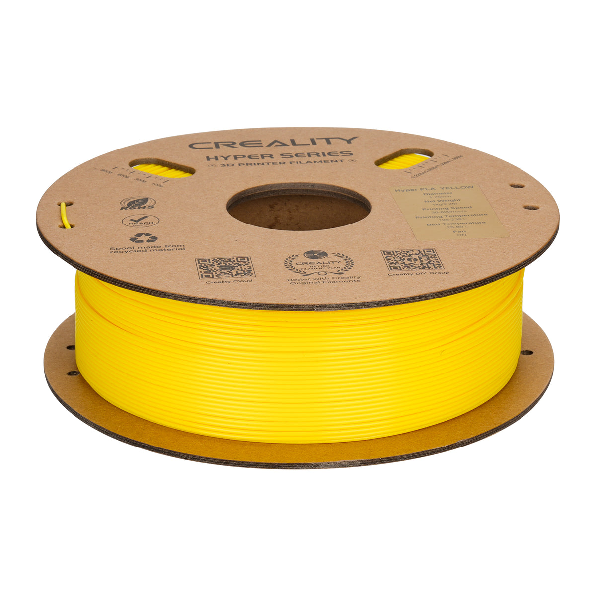 Filamento Creality Hyper PLA 1,75mm 1Kg Amarelo