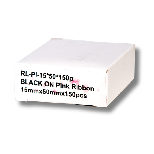 Fita para Rotuladora Pantum PP-110 Branco/Laço Rosa 15X50X150PC