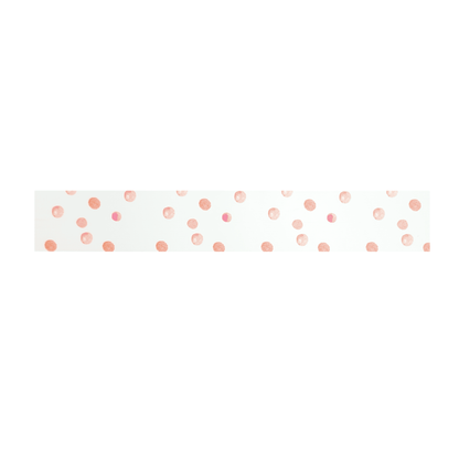 Fita para Rotuladora Pantum PP-110 Branca/Bolinha Rosa - 15mm x 9m