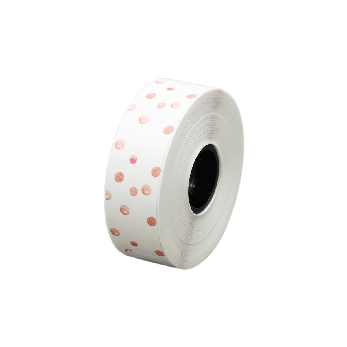 Fita para Rotuladora Pantum PP-110 Branca/Bolinha Rosa - 15mm x 9m