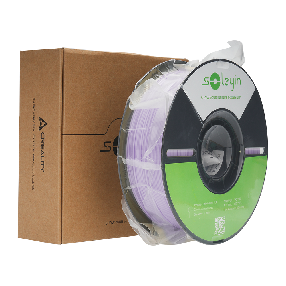 Filamento 3D Creality Soleyin Ultra PLA Almond Purple (Roxo Amêndoa) 1.75mm 1Kg