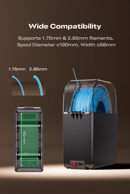 Caixa Secadora de Filamento Impressora 3D Creality SpacePi SE 220V Box Dry