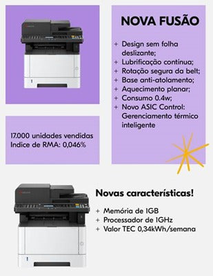 Impressora Multifuncional Kyocera Ecosys MA4000x MA4000xl Laser Mono 110v