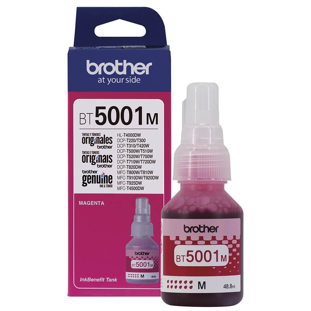 Refil de Tinta Brother BT 5001 M Magenta - Impressorajato