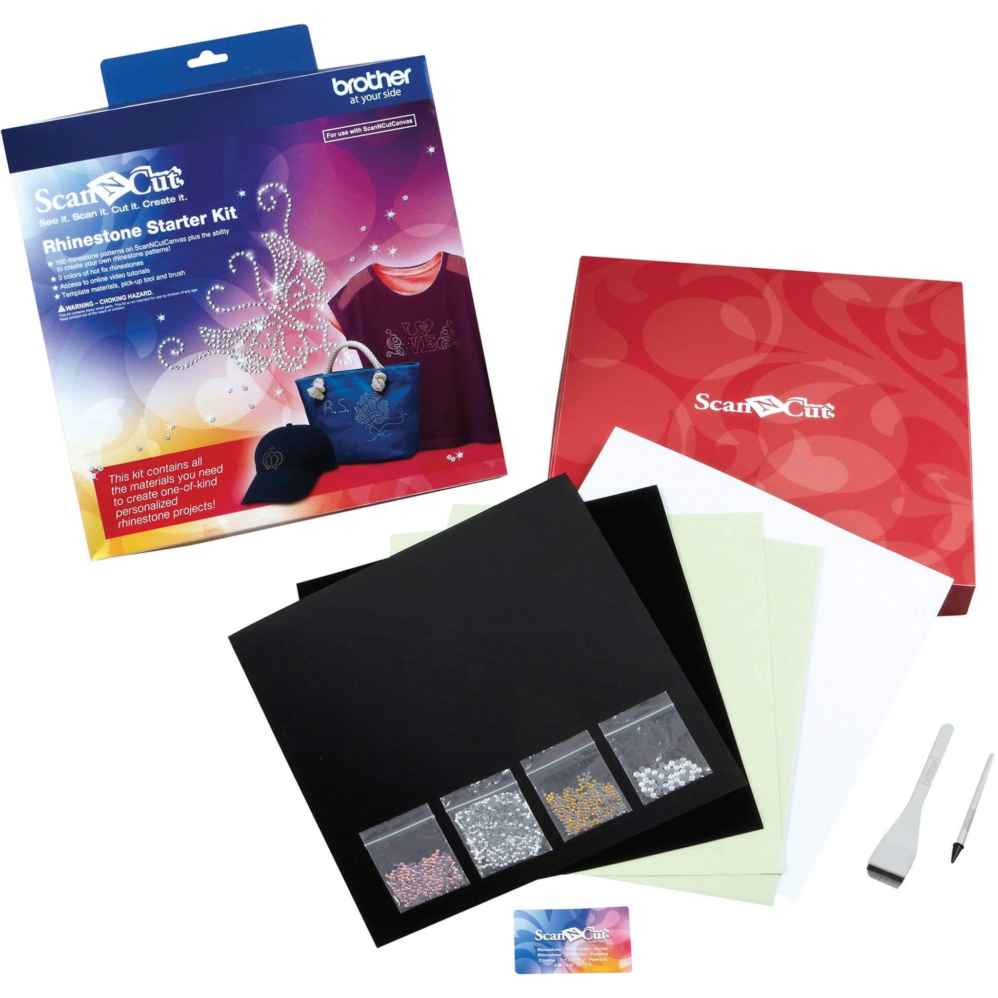 Kit Inicial de Strass CARSKIT1 p/ Brother CM550 - Impressorajato