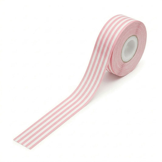 Fita para Rotuladora Pantum PP-110 Branca com Listra Rosa - 15*50mm x 150PC