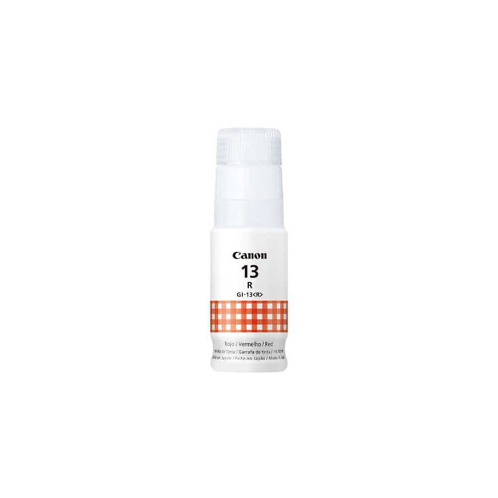 Refil de Tinta Canon GI-13R Vermelho Para Canon G510, G610 - Impressorajato
