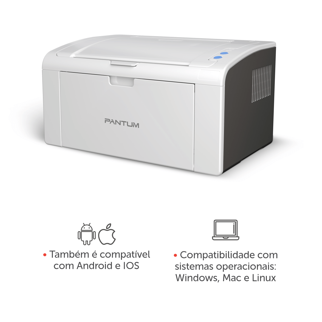 Impressora Laser Mono Pantum P2509W - Impressorajato