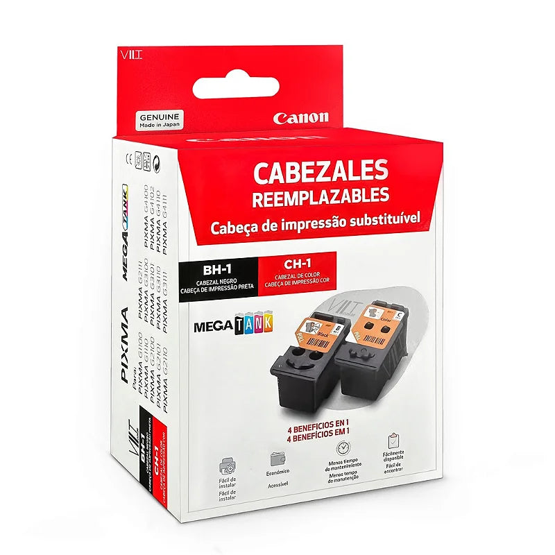 Kit Cabeça de Impressão Canon BH-1 CH-1 Preto e Colorido