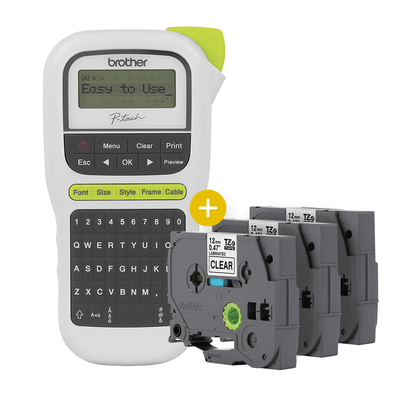 Kit Rotulador Brother PT H110 + 3 Fitas TZe231 - Impressorajato