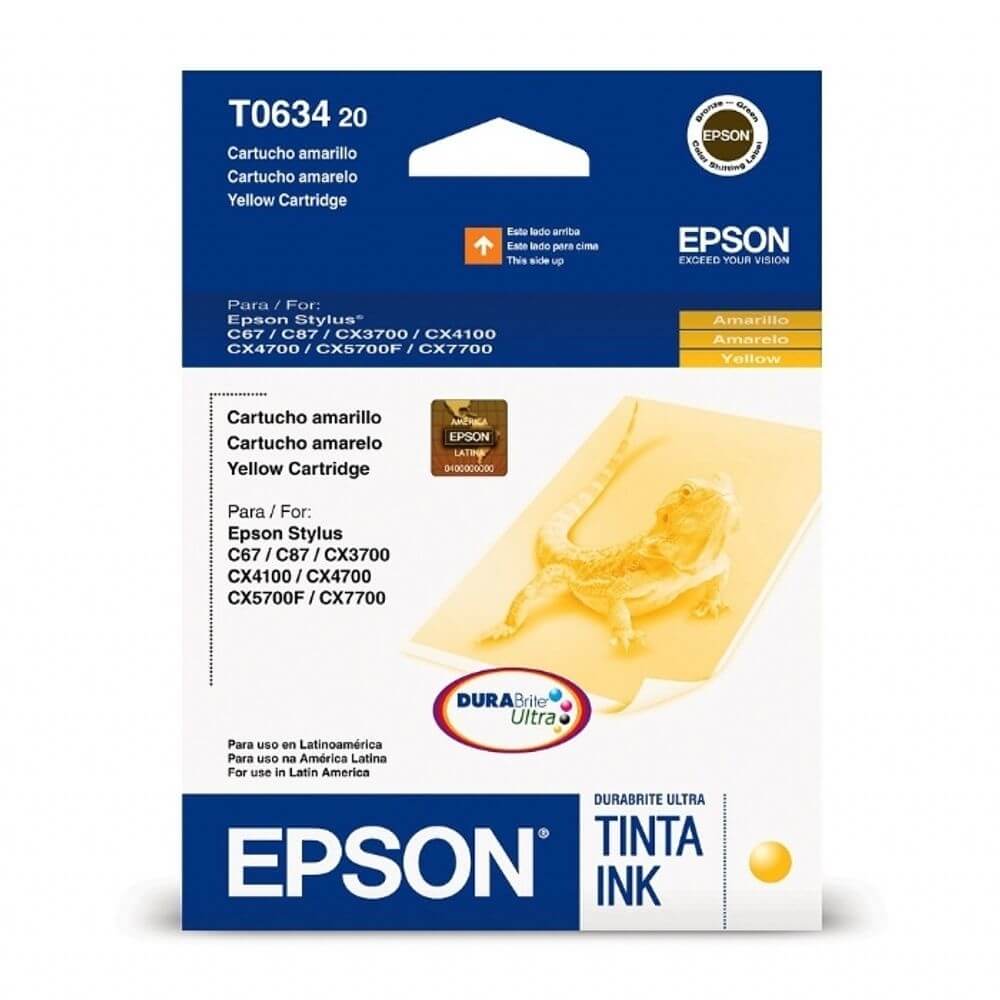Cartucho Epson T063420 Amarelo - Impressorajato