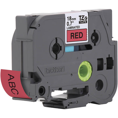 Fita Brother TZE-441 18mm Preto/Vermelho - Impressorajato